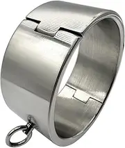 Stainless Steel 5cm Collars/Neck Cuffs Super Heavy Metal Neck Collar Lockable Sex Collar Bondage Restraints O Ring Role Play BDSM Sex Toys for Men Women