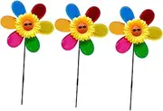 NOLITOY 3pcs Sunflower Windmill Windmill Outdoor Sunflower Decor Pinwheels for Windmill Decor Garden Pinwheels Wind Spinners Garden Windmill Windmills Colorful Plastic