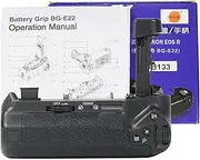 DSTE-UK With Shutter BG-E22 Specific Battery Grip Compatible for EOS R