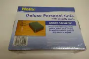 Helix Deluxe Combination Lock - Portable Personal Safe, Black Security Cable