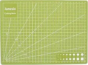 30 * 22Cm Self Healing Cutting Mat -Sided A4 PVC Cutting Mat Board with Grid Lines Angles Design Art Supply for Scrapbooking Arts & Crafts Projects Green Green