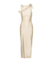 Floral decal dress dress XS,L,M beige