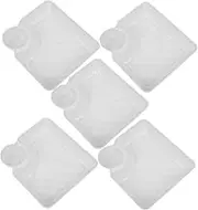 MAGICLULU Dip Plate Sushi Plate Set 5pcs Sauce Compartment Chips and Dip Serving Dish Versatile Dinnerware