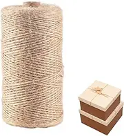 1.5mm Twine String,100m Jute String,Natural Garden Twine Jute Rope,Twine String for Crafts,Gardening,Flowers,Cooking,Balloons