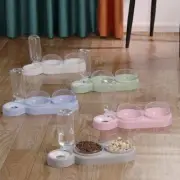 3 in 1 Pet Cat Three Bowl Dog Bowl Stand Cat Dog Automatic Feeder Water Fountain