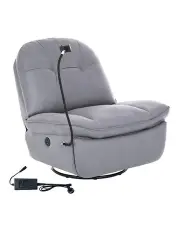 [Levede] Electric Recliner USB Charge Chair in Grey