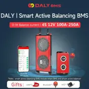 DALY 4S 12V 100A-250A LiFePO4 SMRAT BT BMS+ 4S 1A Smart Active Equalizer Set