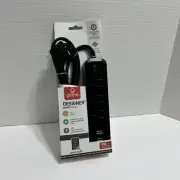 Globe Designer Power Series Space Plug . 6ft/USB Fast Charging Power Strip