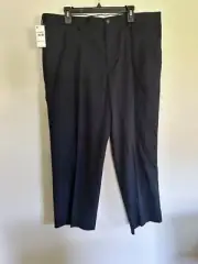 NWT Men's Navy DOCKERS Classic Fit Pleated Dress Pants Size 40x30 #GA