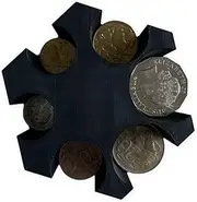 Australian Coin Holder - 3D Printed Hexagon Organiser for 5c, 10c, 20c, 50c, $1, $2 Coins - Compact Desk or Car Storage | Compact Organiser for Coins | AUD
