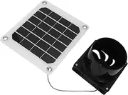 Solar Panel Exhaust Fan, Promote Air Circulation Solar Fan with Protective Net for Outdoor Camping