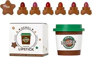 6 Pcs Star Velvet Matte Lips Set, Capsule Long-Lasting Non-s Cup Lips Kit, Beau Make Up Cosmetics Lip Gloss Kit for Girls Women