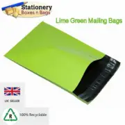 50 Lime Neon Green 14" x 20" Mailing Postal Packaging Bags 355x500mm Self Seal