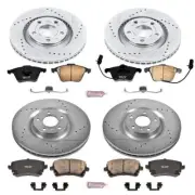 PowerStop Disc Brake Kit - Front and Rear - Fits Audi S4 2004-2009 Z23 Daily Dri (for: Audi)