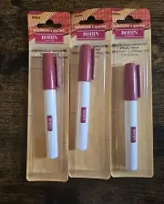 Lot (3) Bohin France 65504 Temporary Glue Sticks For Fabrics Patchwork/Quilting