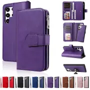 For Samsung Galaxy S25 S24/S23/S22/S21/S20FE Ultra Luxury PU Leather Wallet Case