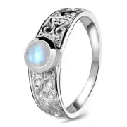 Moonstone Silver Larissa Ring
