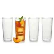 New TUPPERWARE Clearly Elegant Tumblers Acrylic Glasses Set of 4
