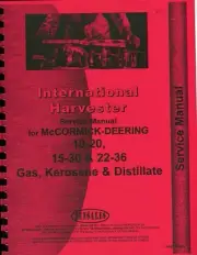 IHC 10-20,15-30, 22-36 photo overhaul service manual (photocopy)