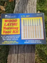Pittsburgh 8 Piece Wood Lathe Turning Tools Chisels