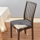 Add a touch of luxury to your chairs with this jacquard fabric chair cover