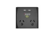 Monster Dual Surge Protector With USB-C Port - Black [MT-FPDSU700B]