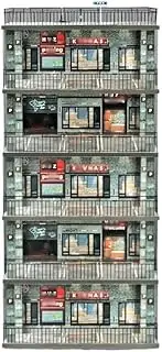 Car Garage Protective Organizer Scene Simulation Wooden Parking lot Model Garage Scene 1:24 car Model Toy car Storage Box Display Cabinet Ornaments Collection Simulation Parking lot Mode(Five Floors)