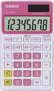 [Casio] SL-300VC Standard Function Calculator, Pink
