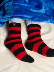 AFL Essendon Bombers 2Pk Bed Socks - Womens