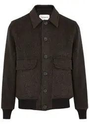 Oliver Spencer Linfield Wool-blend Bomber Jacket - Brown - XL XL