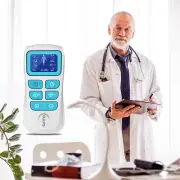 TENS EMS Machine 2 in 1 Combo Microcurrent Unit Pain Relief Massager W/ TENS Pad