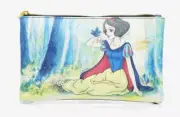 Loungefly Disney Snow White And The Seven Dwarfs Watercolor Cosmetic Makeup Bag