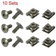 10 Set 6x16mm U Clip Phillips Screw Assortment Auto Dash Trim Metal Interior