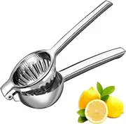 Lemon Squeezer 304 Stainless Steel Large Lemon Squeezer Hand Citrus Juicer with Premium Quality Solid Metal Stainless Steel Lemon Squeezer Manual Citrus Press Juicer (304 Stainless Steel)