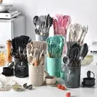 Silicone Spatula Spoon Kit Non-Stick Baking Tools Kitchen Accessories