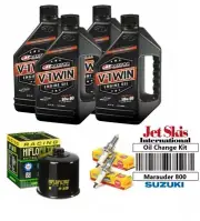 Suzuki Marauder 800 Oil Change Tune Up Kit 10W40 4 Quarts Oil Filter Spark Plug