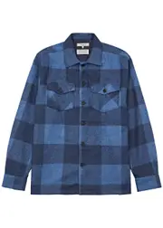 Nudie Jeans Vincent Checked Wool-blend Overshirt - Blue - L L