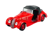 WELLY BMW 328 RED WITH ROOF OLD TIMER 1:34 DIE CAST METAL MODEL NEW IN BOX