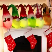 6 pcs gnome led lights for christmas decoration and stockings