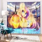 Pony Elf And The Rabbit 3D Blockout Photo Print Curtain Fabric Curtains Window