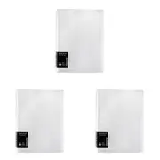 3x Colourhide Display Book Fixed Document/Paper File Holder Office Organiser CLR
