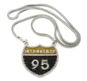 NEW ICE BLING INTERSTATE 95 PIECE & 30" FRANCO CHAIN