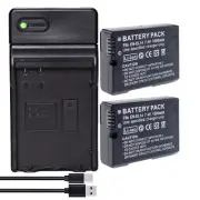 2Pcs 7.4V EN-EL14 EN-EL14a Battery +Charger For Nikon Coolpix P7000 P7100 P7800