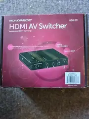 Monoprice HDMI AV Switch - 2 Input Switcher Selector HDS-201