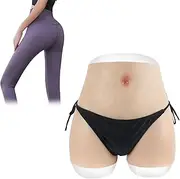 [CRODRES] Realistic Vagina Silicone Panty Sissy Hiding Gaff Padded Panties Boxers Thong for Crossdressing Apparel Male to Female
