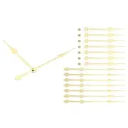 Clock Hands Kit, 8 Set Wall Clock Hands Parts Replacement, Gold, A23