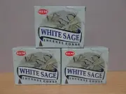 White Sage Incense Cones 3 Boxes x 10 Total 30 Cones HEM Free Post AU