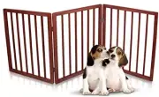 Portable Folding Indoor Safety Wooden Pet Gate for Home or Office 24"H x 18"W