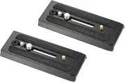 2Pcs Quick Release Plate Tripod Mounting Plate for Camera Mount with 1/4 3/8 Inc