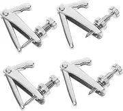 TOGEVAL 4pcs Violin Fine Tuners Metal String Adjusters for Instruments Elegant White Finish for Precise Tuning and Enhanced Appearance Replacement Parts